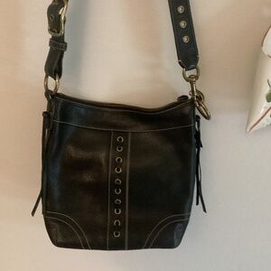 Vintage Coach Shoulder Bag/Crossbody with Stitched Detail G06X-10399